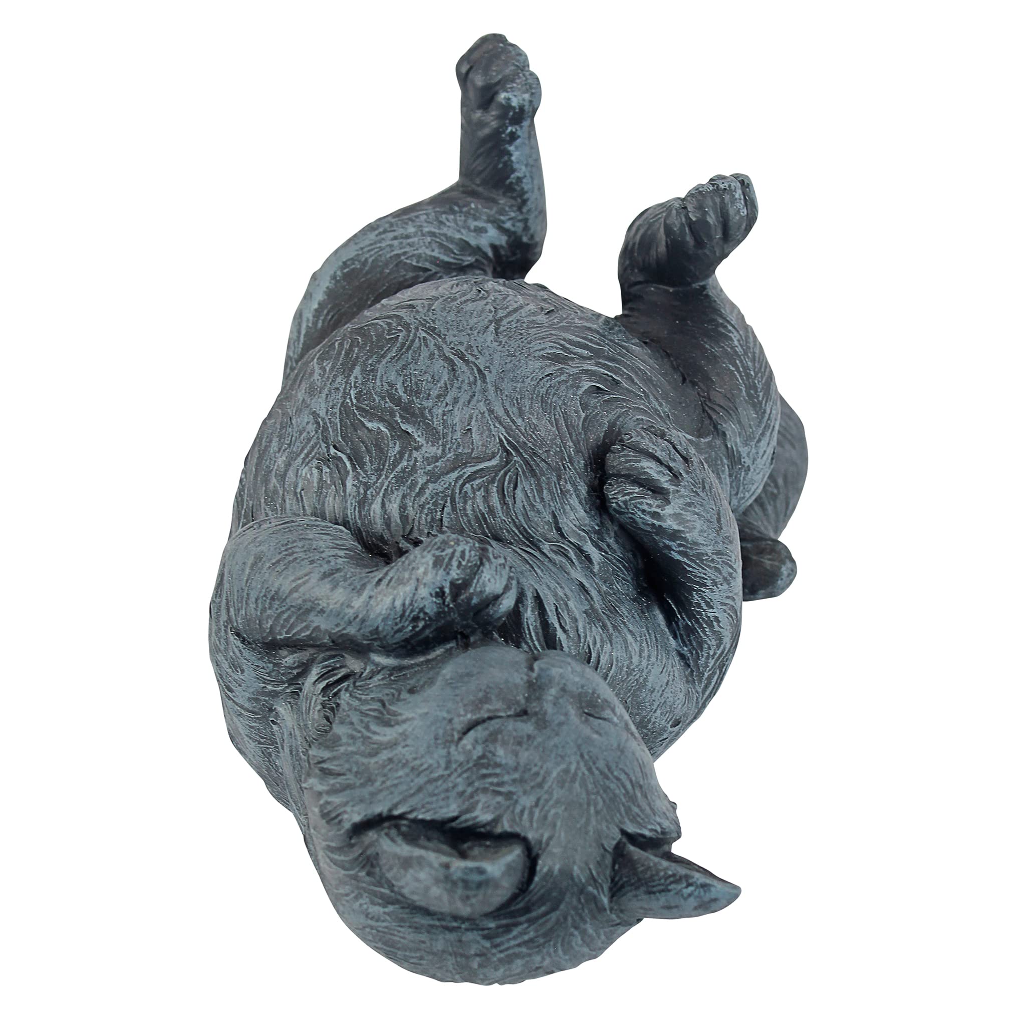 Design Toscano Playful Cat on Back Statue - Whimsical Home Decor for Cat Lovers, Perfect for Living Room, Garden or Office Decoration