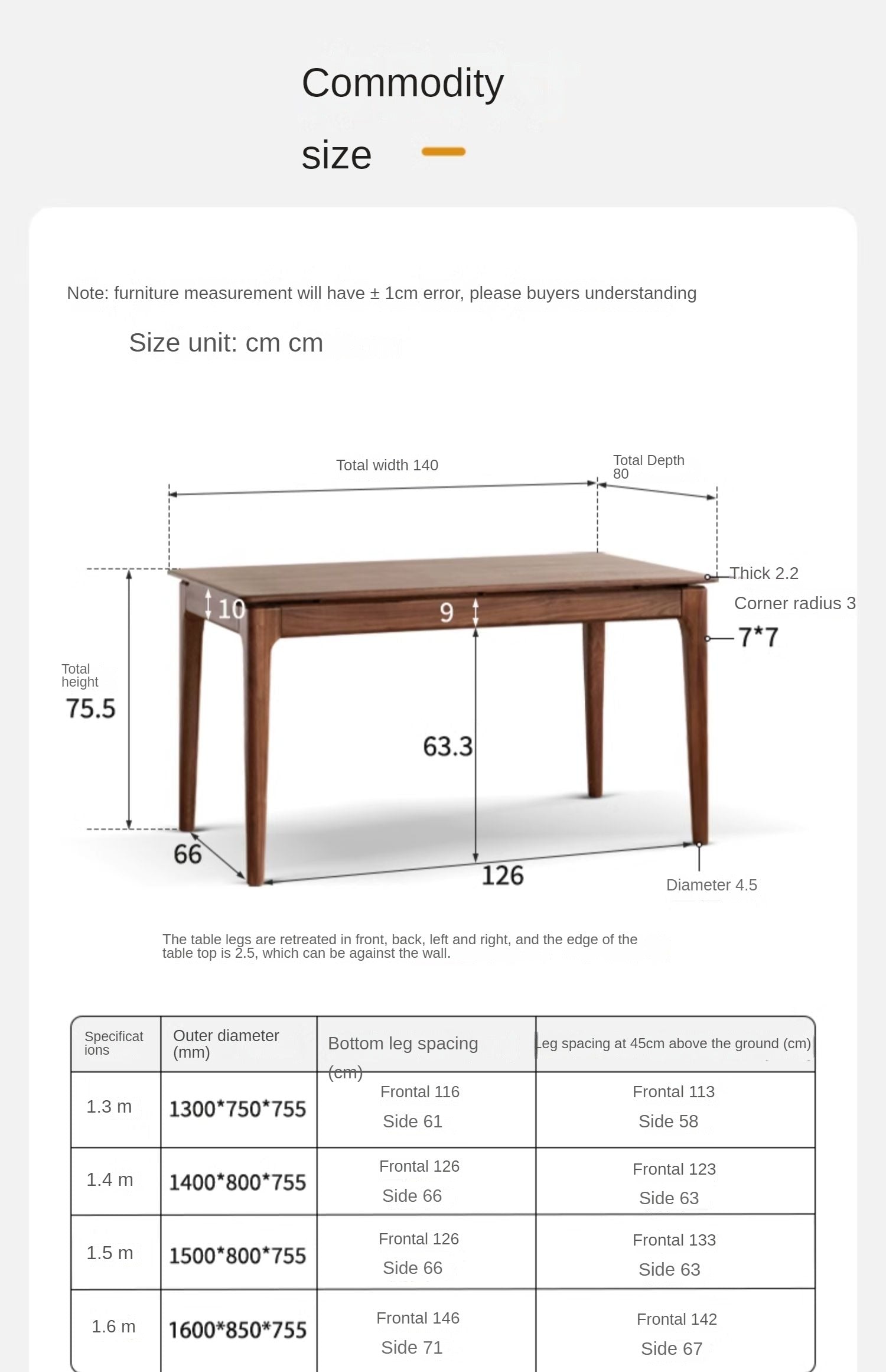 Premium Black Walnut Solid Wood Rectangular Dining Table - 72 Inch Rustic Farmhouse Style for Kitchen & Dining Room - Perfect for Family Gatherings & Dinner Parties