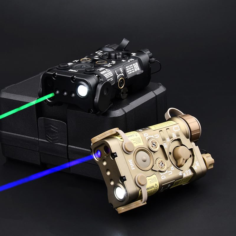 Metal L3-NL Box Laser Sight with IR & Green Laser | 150 Lumens White Light LED Flashlight | Strobe/Momentary/Constant Modes | Pressure Switch | Fits 20mm Rail (Green Laser Black) - Perfect for Tactical Shooting, Hunting, and Night Vision Operations