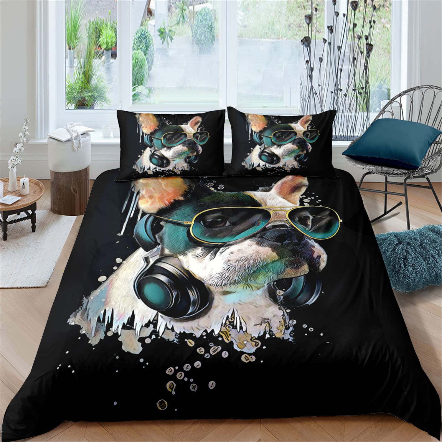 Cute Dachshund Dog Duvet Cover Set - Soft Cartoon Pet Bedding with Pillowcases for Kids & Adults - Twin/Full/Queen/King Size (3PC/4PC) - Cozy Home Decor for Bedrooms, Dorms & Pet Lovers