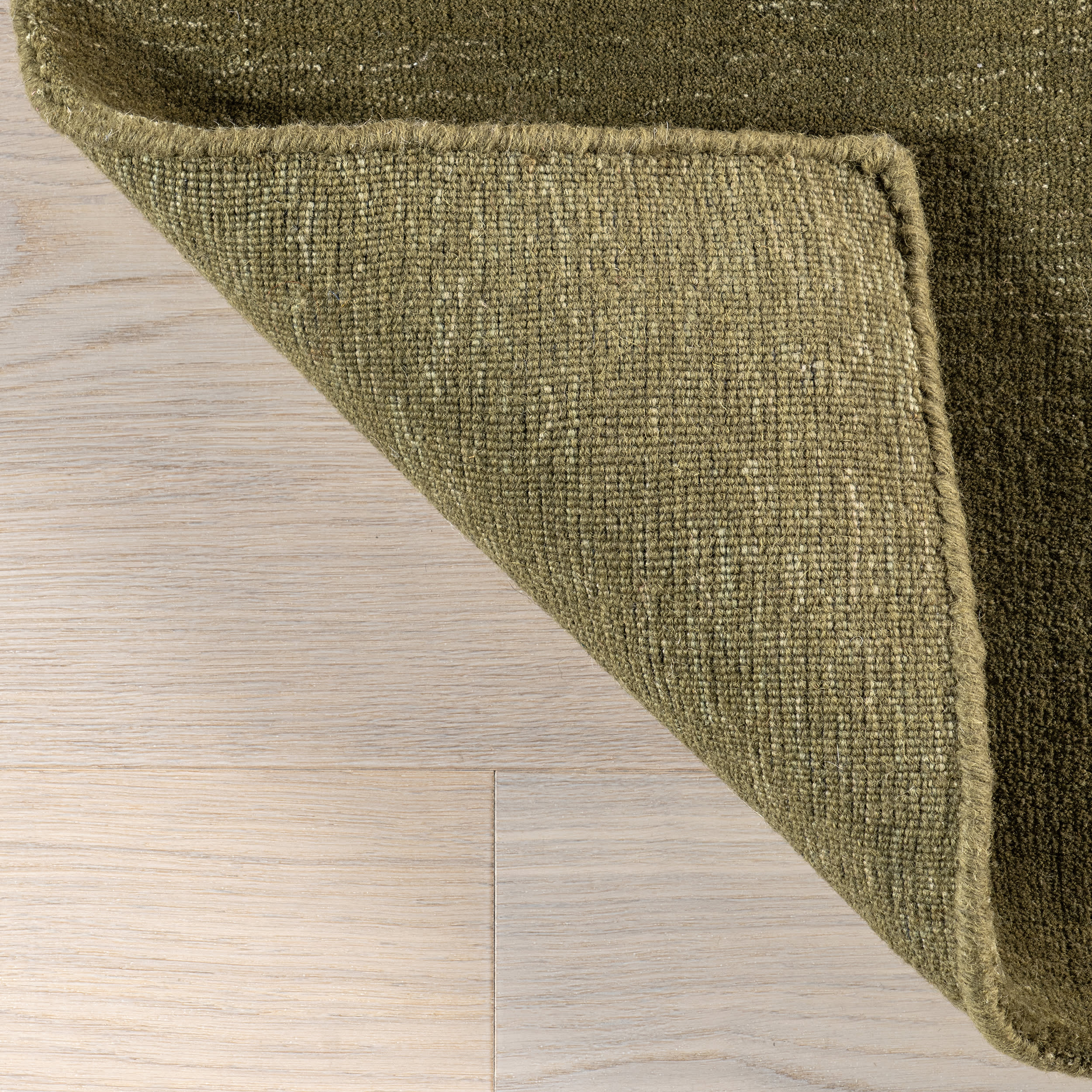 Arrel Speckled Wool Blend Rug | Verdant Green Area Rug for Living Room, Bedroom & Home Decor | Soft & Durable Natural Fiber Carpet