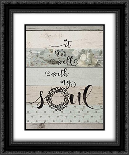 15x17 Black Ornate Framed Double Matted Museum Art Print - Well with My Soul by Jo Moulton | Wall Decor for Living Room, Bedroom & Office