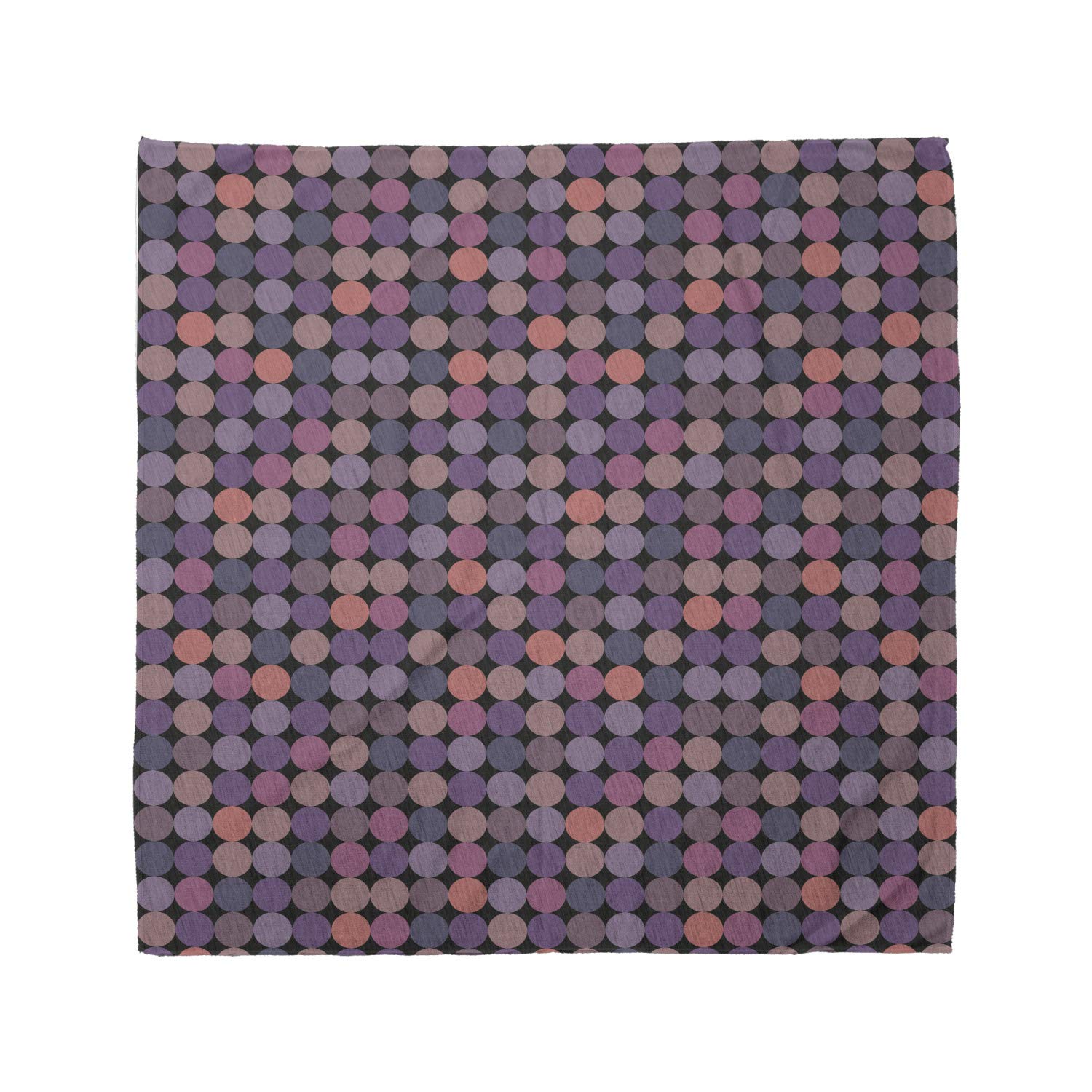 Ambesonne Abstract Bandana - Colorful Polka Dot Pattern Unisex Head Scarf & Neck Tie for Men & Women - Perfect for Outdoor Activities, Music Festivals & Fashion Accessories