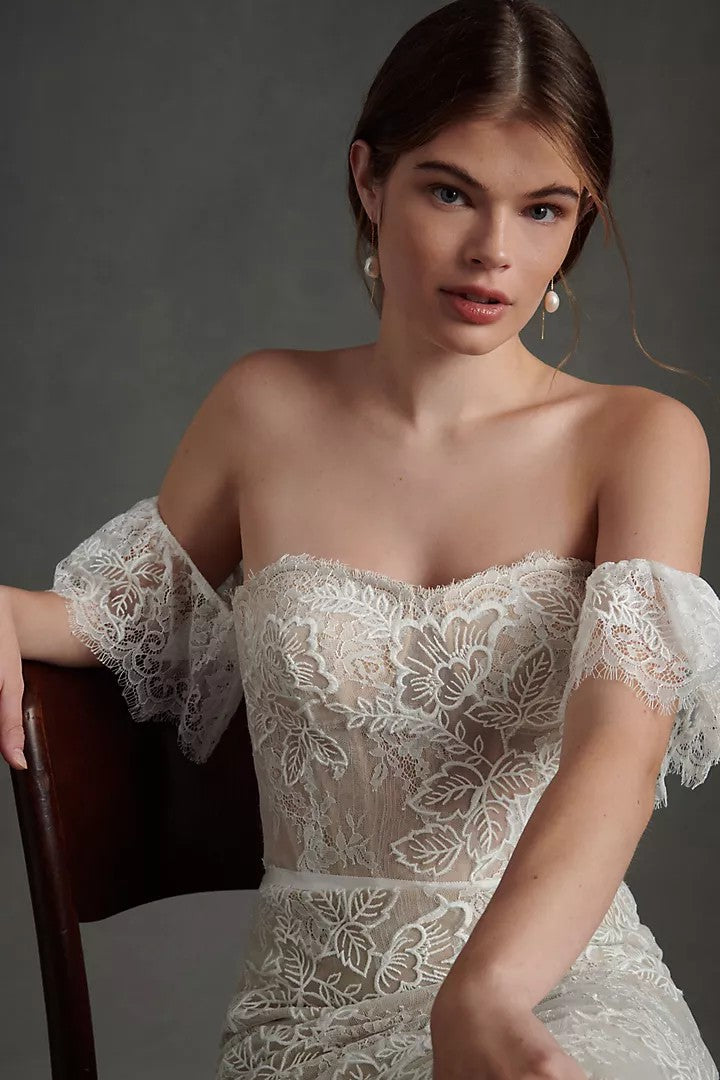 Willowby by Watters Mila Wedding Dress - Elegant Lace Bridal Gown for Beach, Garden & Outdoor Ceremonies