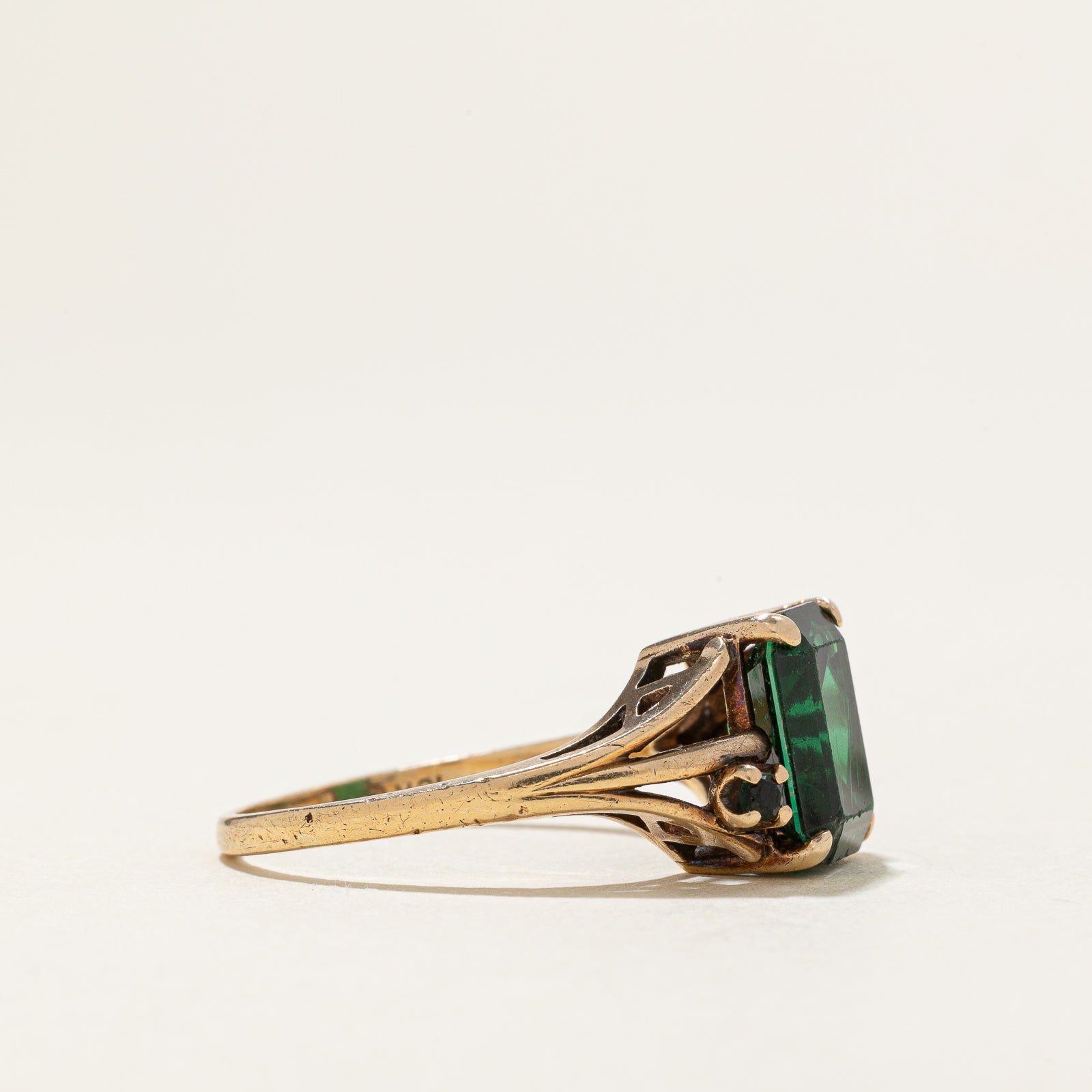 Birks' Solitaire Synthetic Spinel Ring | 3.75 Carat Total Weight | Size 6.75 | Elegant Engagement, Anniversary & Gift Jewelry for Women