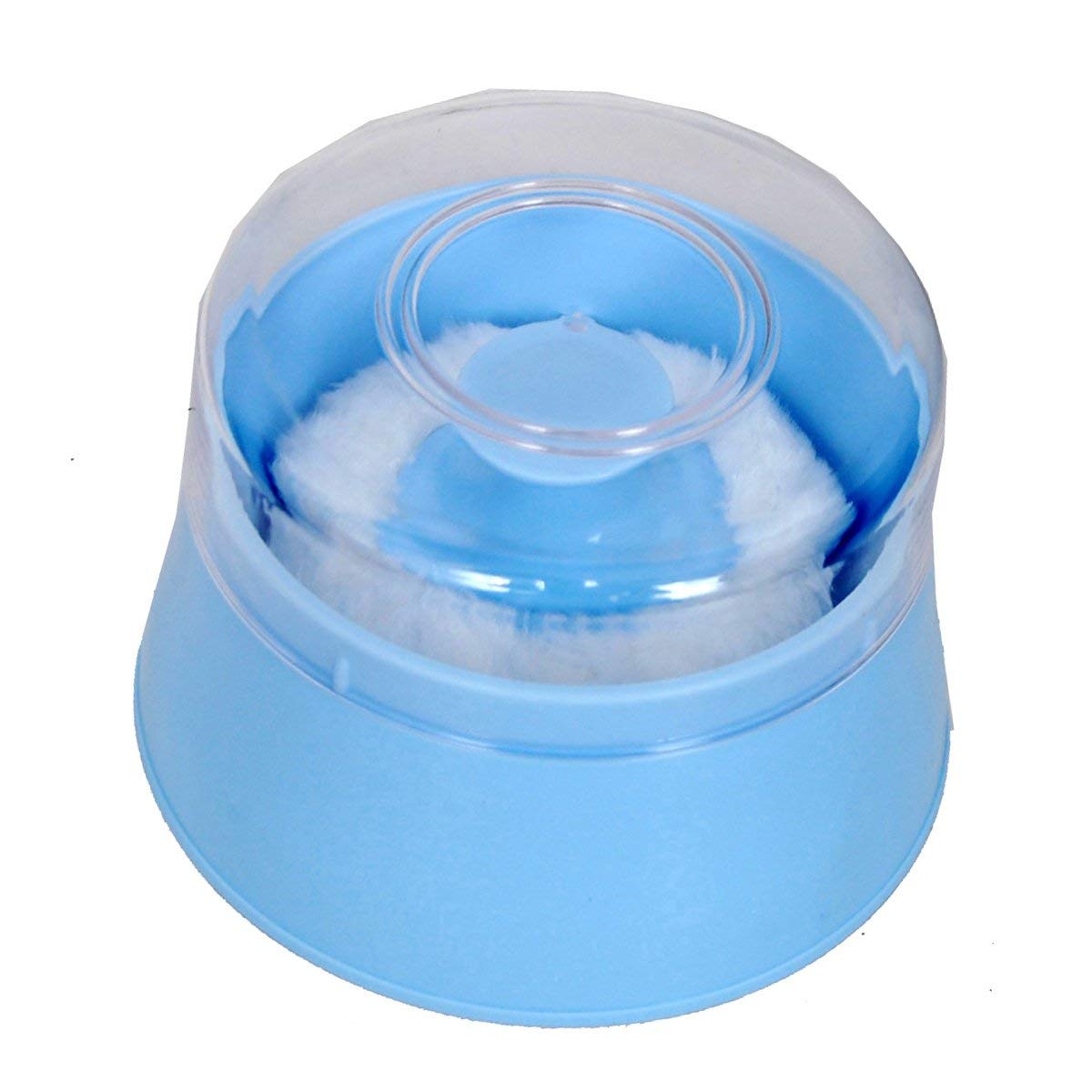 SIYAA Soft Powder Puff with Travel Case for Kids & Babies - Multicolor Pack of 1 (M-15) - Perfect for Makeup Application & On-the-Go Touch Ups
