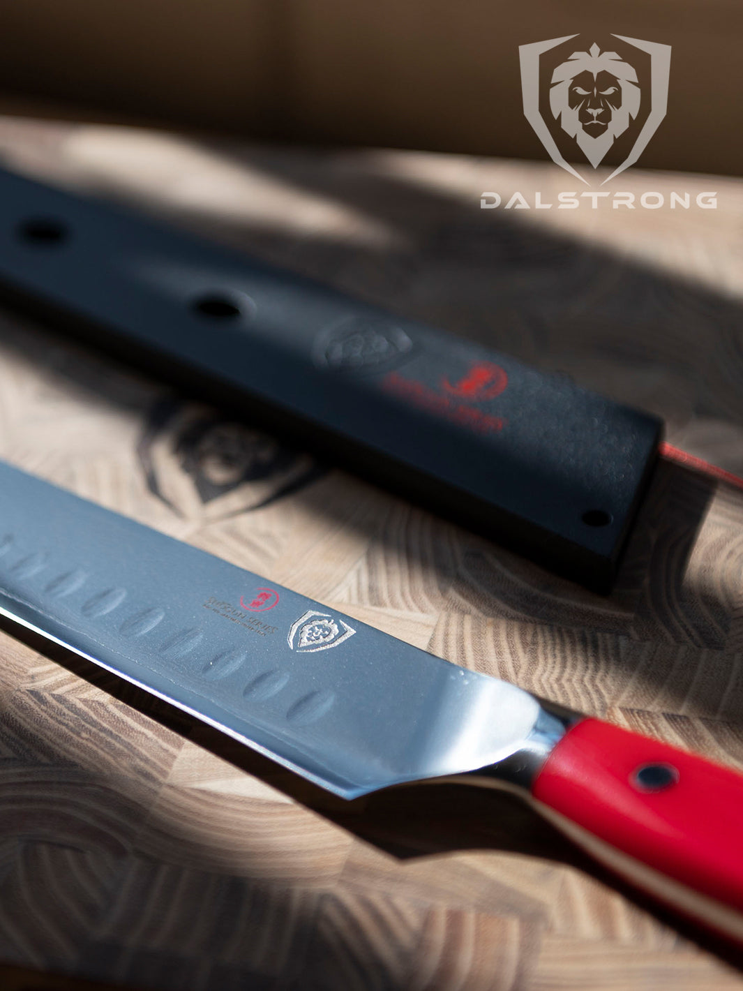 Dalstrong Shogun Series 12-inch Slicing Carving Knife with Crimson Red ABS Handle - Professional Kitchen Knife for Meat, Roasts & BBQ | Sharp Chef Knife for Home & Restaurant Use