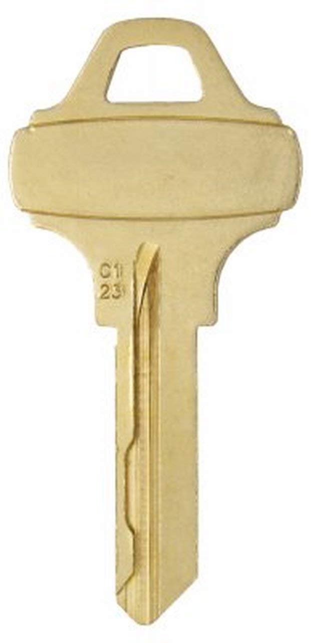 Ilco C123 Key Blank - 50 Pack, Replacement for SCH C123 Key, High-Quality Brass Key Blanks for Locksmiths & Home Security - Perfect for Key Duplication & Lock Replacement