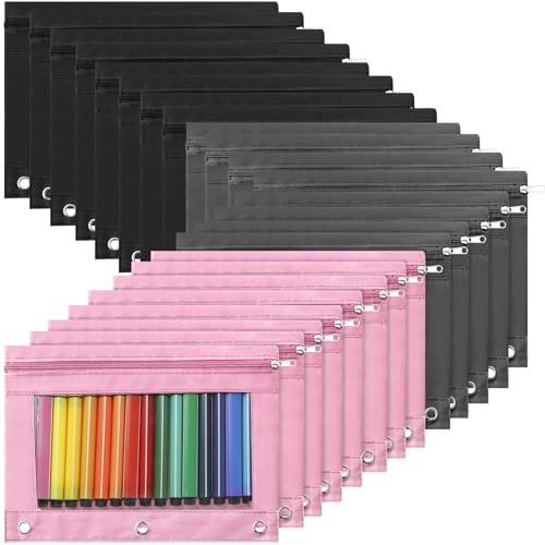 Pink, Gray, Black
