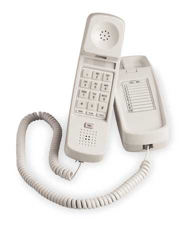 Trimline Telephone - Retro Corded Desk Phone in Ash Color for Home & Office Use - Perfect for Vintage Decor, Landline Users, and Classic Style Lovers