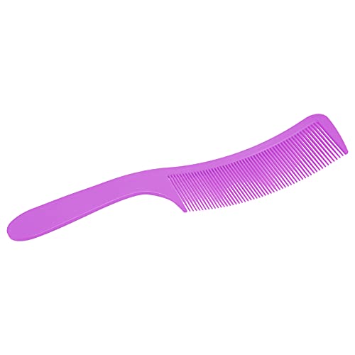 Professional Barber Comb with Fine Teeth - Heat Resistant, Ergonomic Handle for Comfortable Grip - Perfect for Salon, Home Hair Care & Styling (Purple) - Great for Cutting, Blow Drying & Detangling Hair