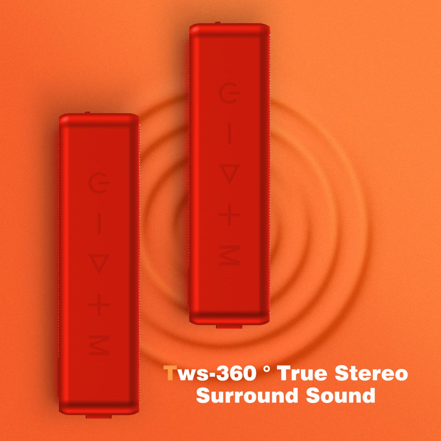 Raymate 20W IPX7 Waterproof Bluetooth Speaker - Wireless V5.0, HiFi Stereo Sound, 1000min Playtime, Portable Speaker for Home, Outdoor, Party, Travel & Beach | Perfect for Poolside, Camping & Backyard Gatherings