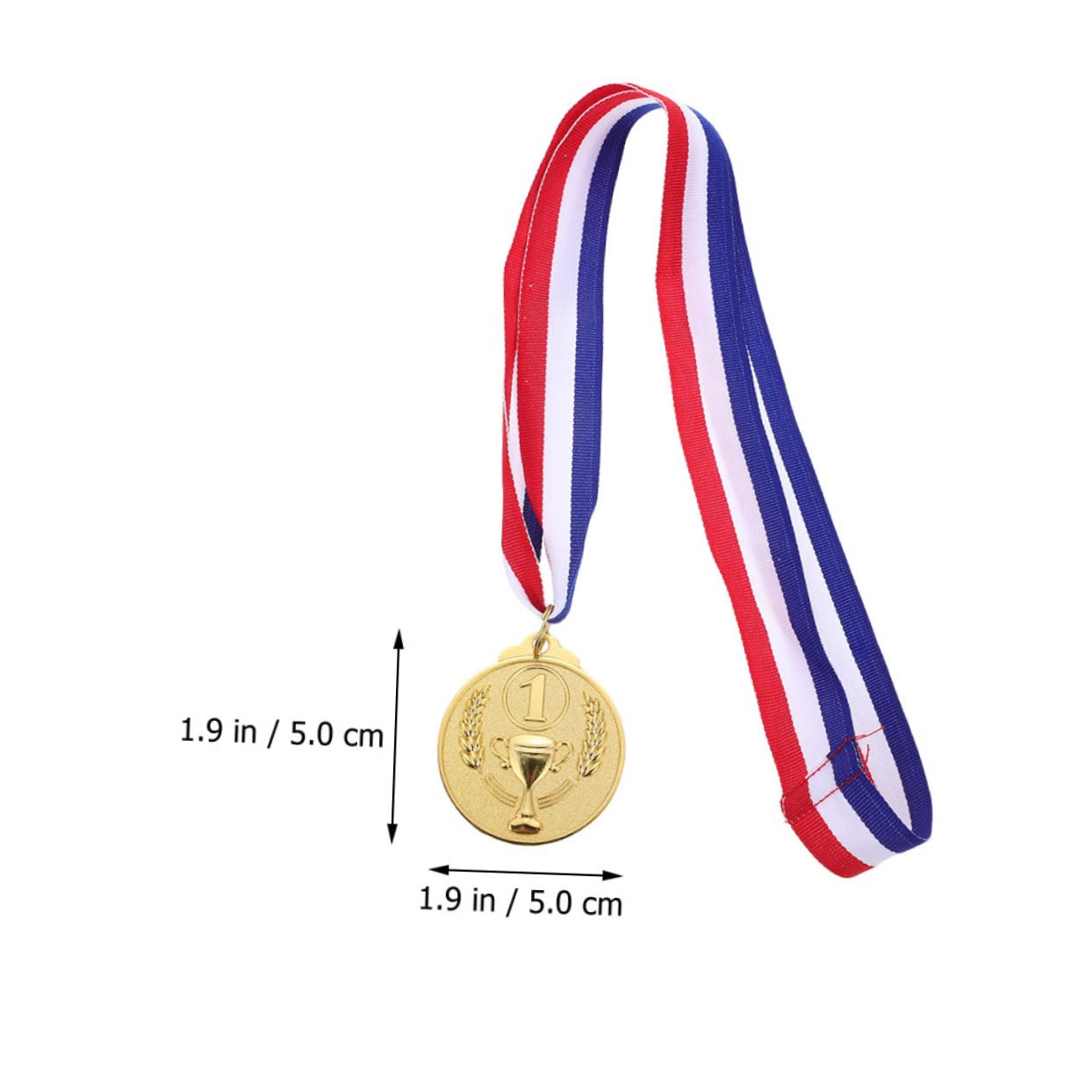 WOONEKY Gold Medal Awards for Sports Competitions - 1st 2nd 3rd Place Prize Medals with Ribbon - Perfect for Track & Field, Swimming, School Events and Award Ceremonies