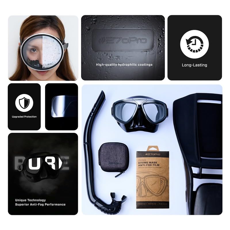 Anti-Fog Film for Diving Masks | Scuba, Snorkeling, Freediving Protection