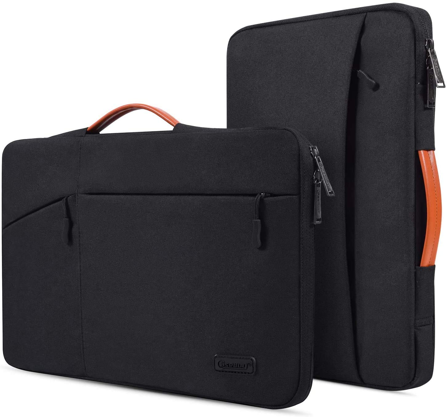 17.3 Inch Laptop Briefcase Bag - Compatible with HP 17, HP Pavilion 17, HP Envy 17T, HP ProBook 17, Dell Inspiron 17, Lenovo IdeaPad L340, Acer Aspire 17, ASUS VivoBook 17 - Durable Laptop Sleeve Case for Work, School & Travel - Black