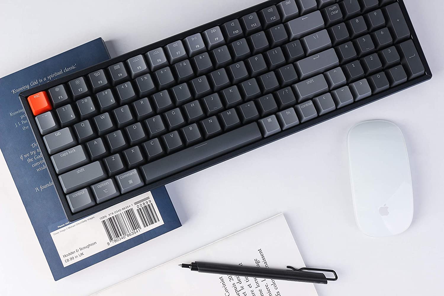 Keychron K4 V2 Wireless Mechanical Keyboard - 100-Key Compact Design, RGB Backlit, Gateron Brown Switches, Bluetooth/USB Wired for Mac & Windows, Aluminum Frame | Perfect for Gaming, Office Work & Programming
