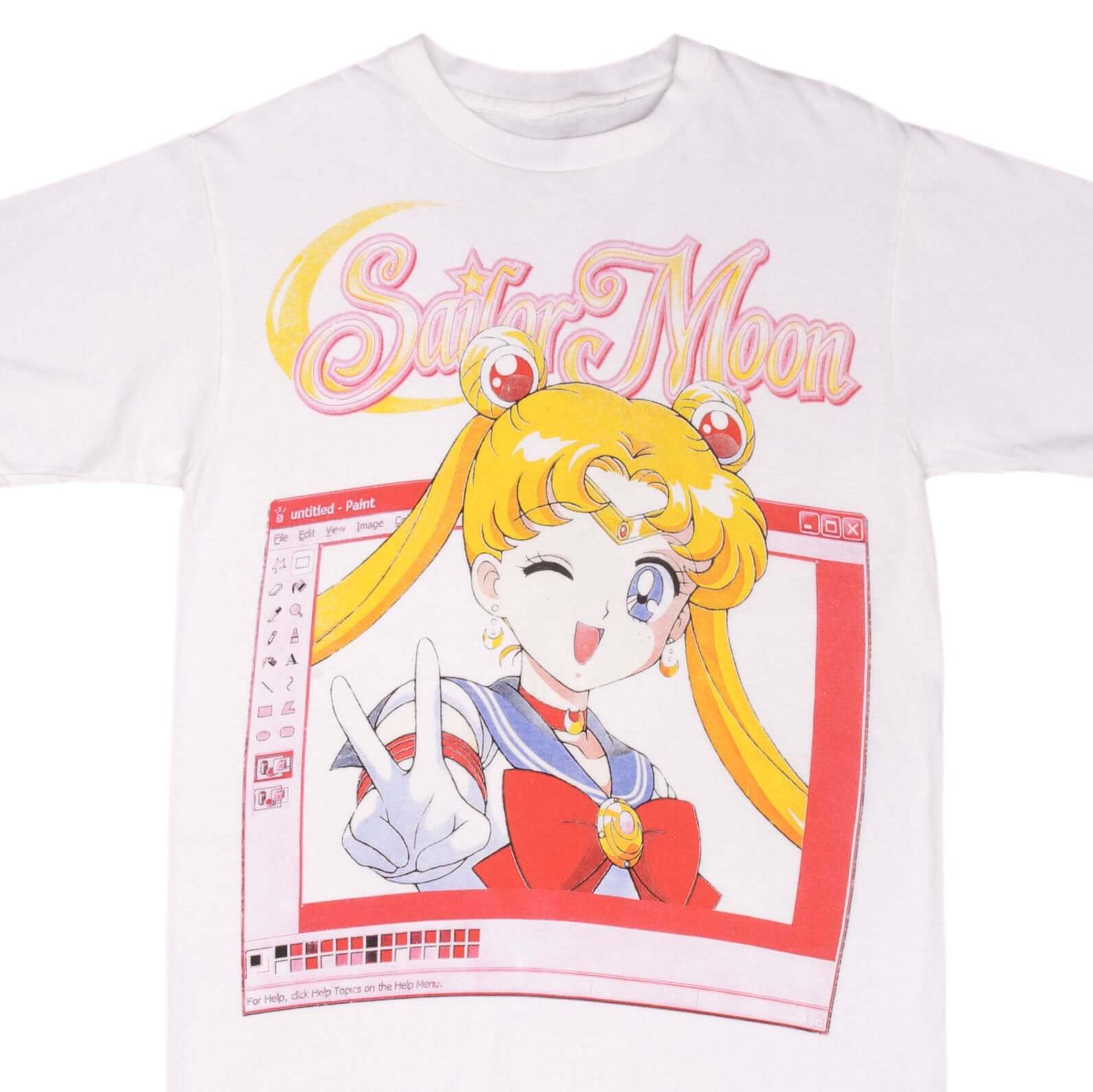 Vintage Sailor Moon Graphic Tee Shirt - Medium Size, Single Stitch - Perfect for Anime Fans, Cosplay & Casual Wear