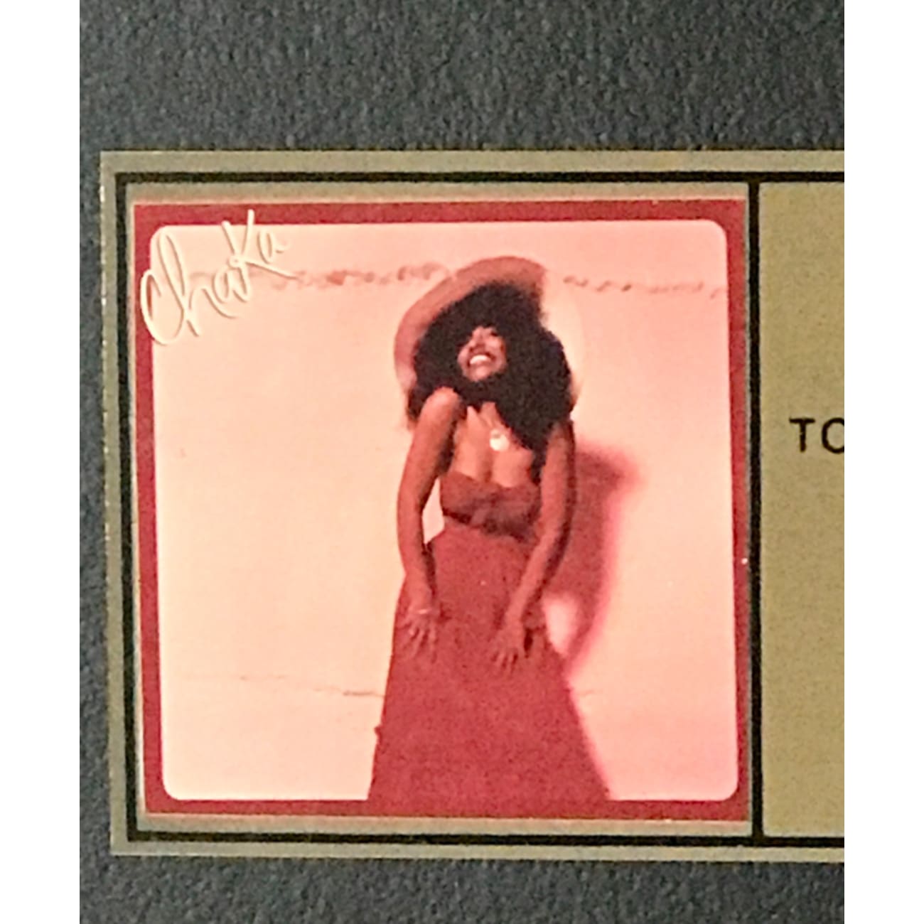 Chaka Khan RIAA Gold Album Award - Certified Music Memorabilia for Collectors & Fans - Perfect for Display in Home, Office, or Music Studio