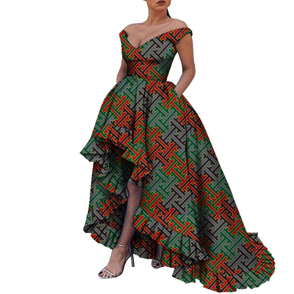 Stylish African Print Dashiki Dresses for Women - Plus Size Party & Dinner Robe - Elegant Cultural Wear for Special Occasions