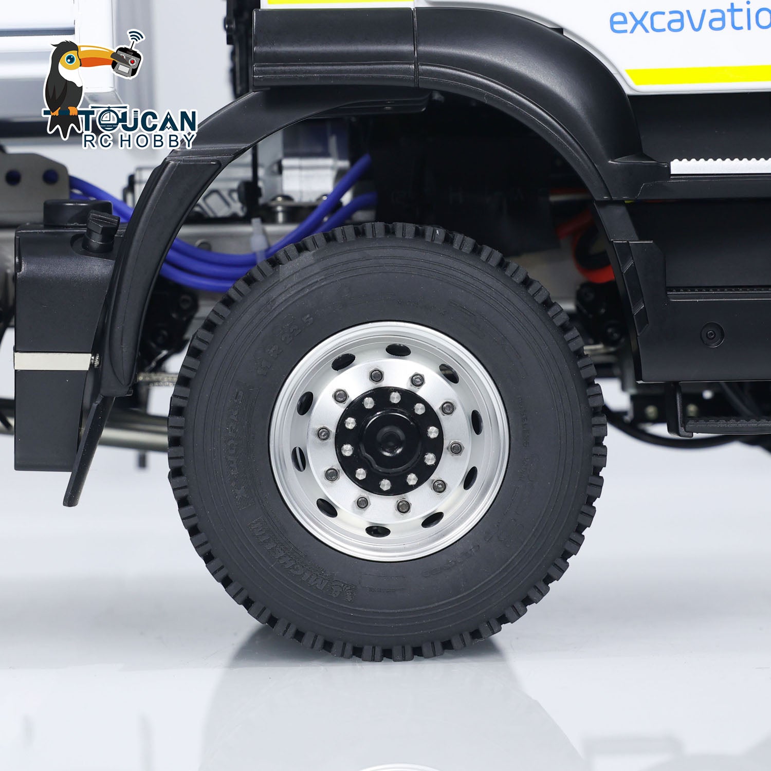 1/14 Scale 4x4 Metal RC Hydraulic Dumper Truck with Snow Blade - Remote Control Tipper Car with Realistic Sound, LED Lights, Pre-Assembled & Painted Body, ESC & Servo - Perfect for Construction Play, Snow Removal & Off-Road Adventure