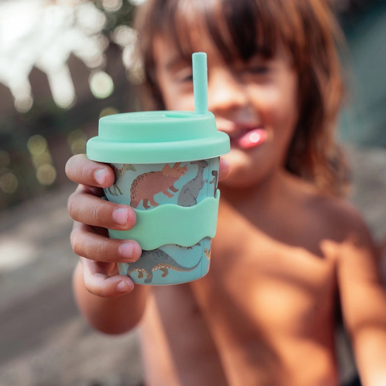 Dino Babychino Cup 120ml - Cute Dinosaur-Themed Baby Drinking Cup for Toddlers | Perfect for Milk, Juice & Smoothies at Home or On-the-Go
