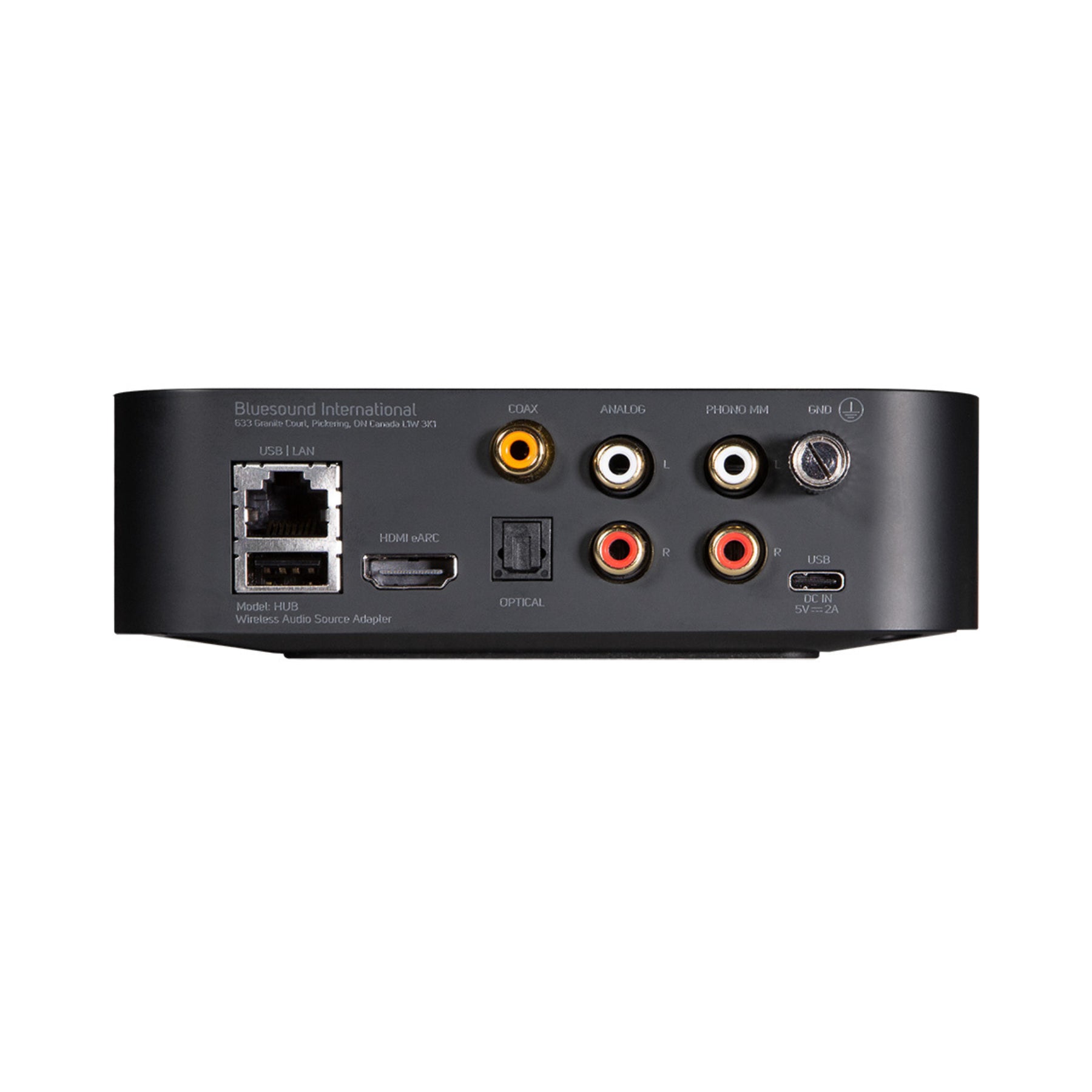 Bluesound HUB Network Audio Adapter & Preamp - High-Resolution Streaming for Home Theater & Multi-Room Music Systems