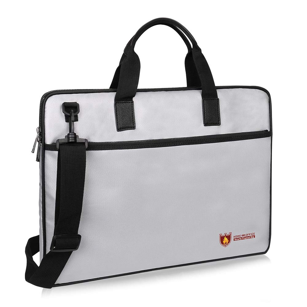 Fireproof Laptop Bag - Waterproof & Heat Resistant Safe Bag for Legal Documents, Files, Valuables & Electronics (15.6 Inch) | Perfect for Office, Travel & Emergency Protection