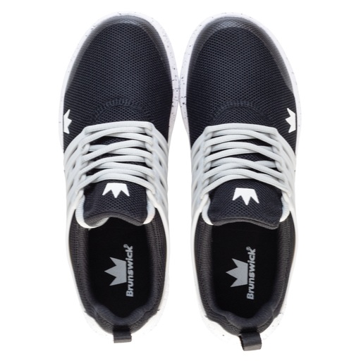 Brunswick Avalanche Black/Grey Bowling Shoes for Men & Women - Lightweight & Comfortable for League Play & Casual Bowling