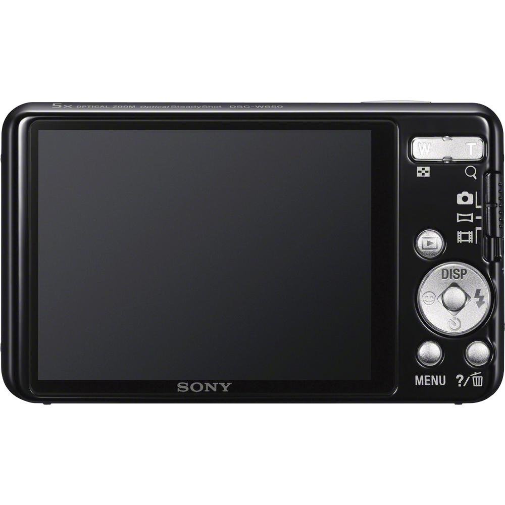 Sony Cyber-shot DSC-W650 16.1MP Digital Camera with 5x Optical Zoom, 3.0-Inch LCD Screen & HD Video Recording - Compact Point and Shoot Camera for Travel, Vlogging & Everyday Photography (Black, 2012 Model)