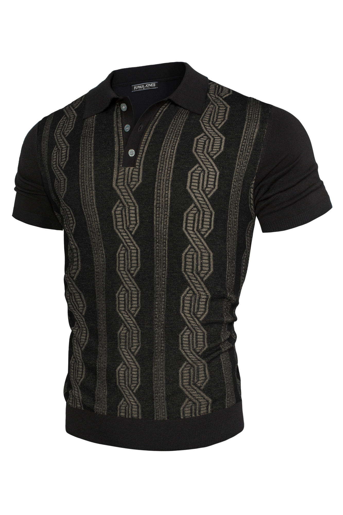 Men's Contrast Color Knitted Polo Shirt - Short Sleeve Lapel Collar Casual Knitwear Top for Summer Outdoor & Business Casual Wear