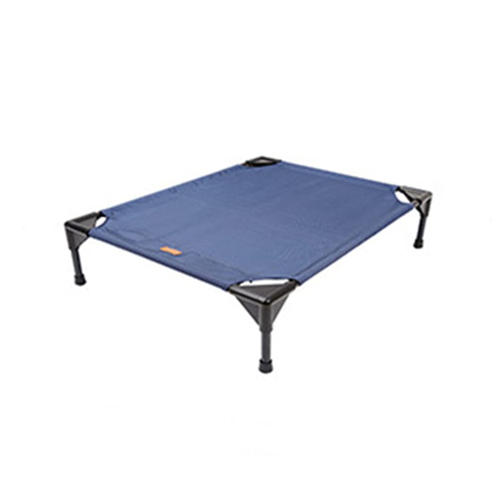 Premium Foldable Raised Pet Bed - Removable & Washable Chaise for Dogs & Cats | Indoor/Outdoor Use for Home, Garden & Travel | Blue, 60x90x15cm (24x35x6in) | Perfect for Lounging, Camping & Outdoor Adventures
