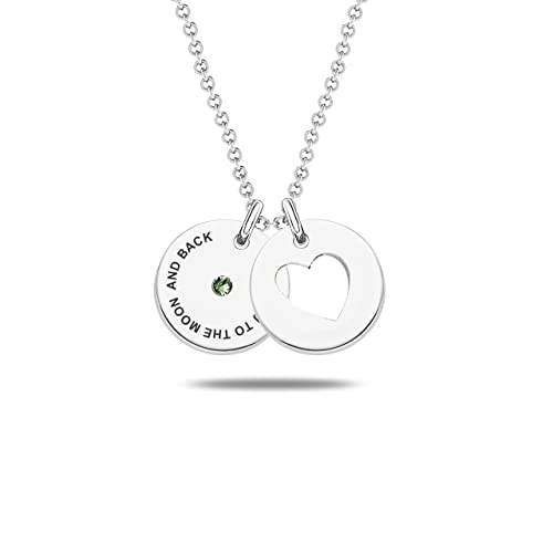 Birthstone with Heart Charm