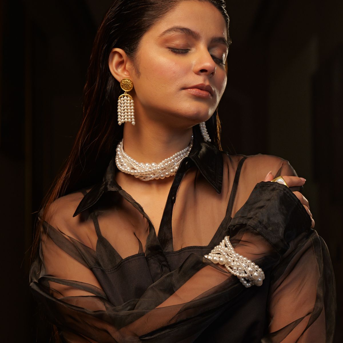 Elegant Pearl Necklace for Women - Genuine Cultured Pearls with Sterling Silver Clasp | Perfect for Weddings, Parties & Special Occasions