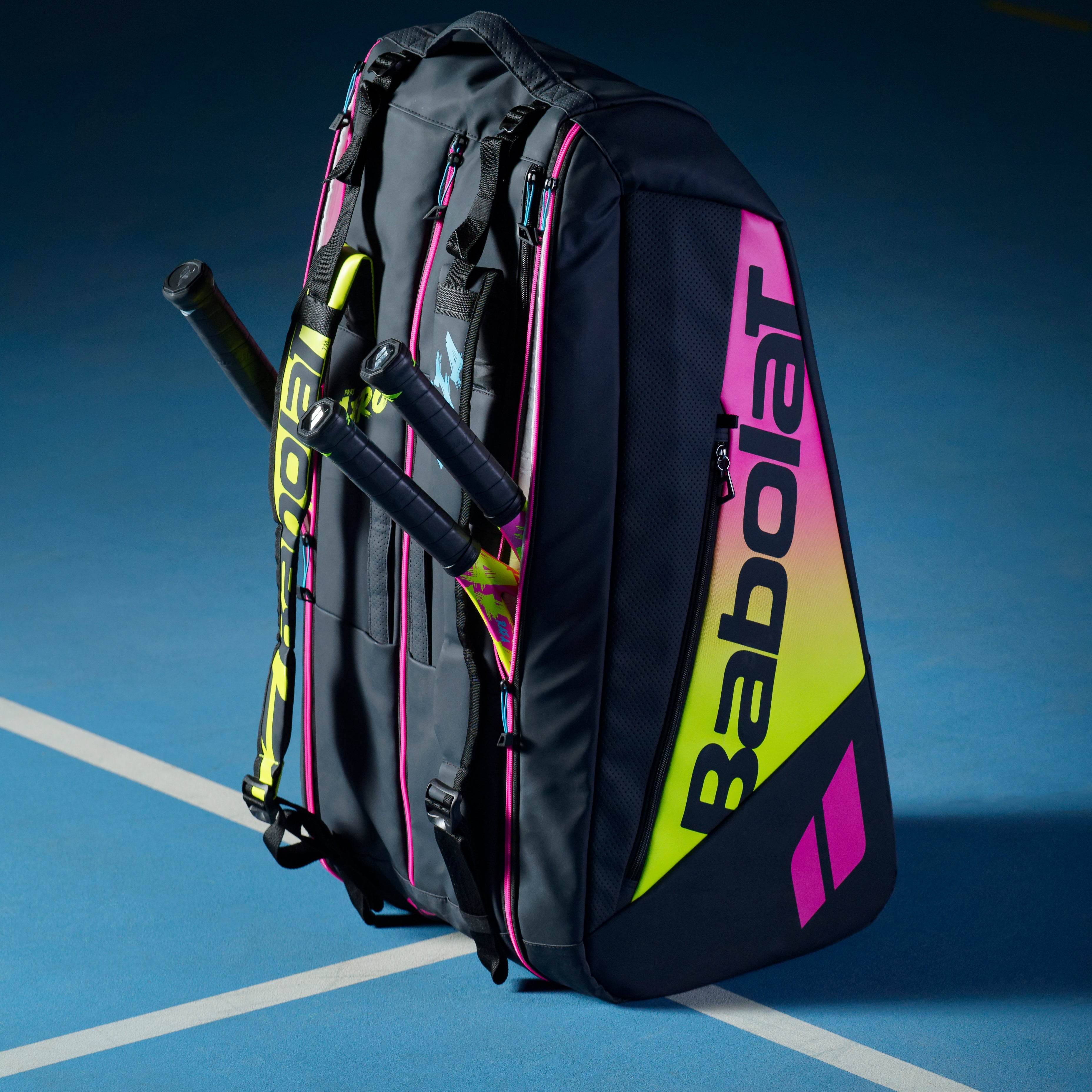 Babolat Pure Aero Rafa Tennis Bag 6-Pack - Premium Tennis Gear for Players & Coaches - Perfect for Tournaments, Practice & Travel
