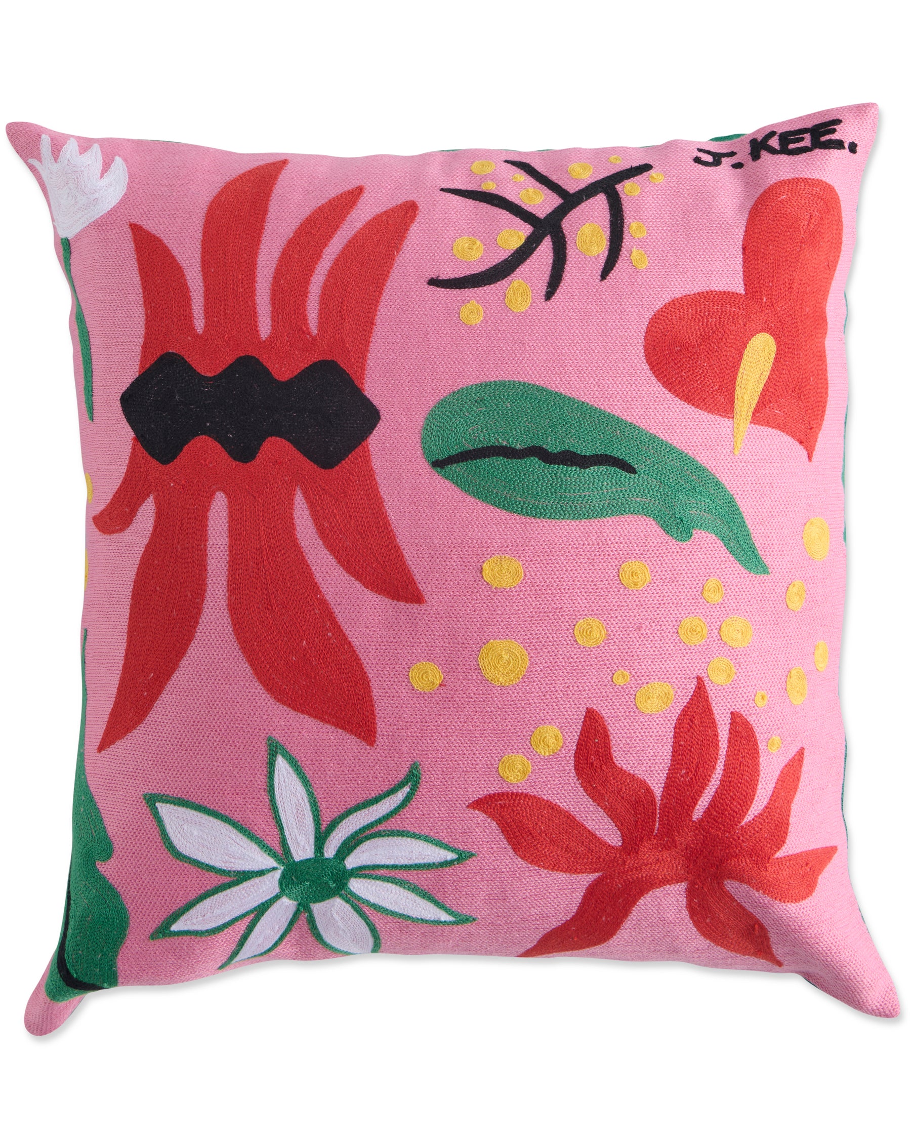 Kip&Co x Jenny Kee Our Sunburnt Country Embroidered Throw Pillow Cover | Bohemian Home Decor for Living Room, Bedroom & Outdoor