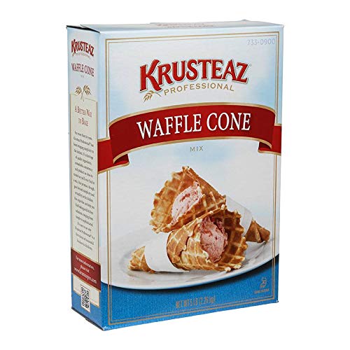 Krusteaz Waffle Cone Mix - 5 Pound Bulk Pack (6 Pack) - Easy Homemade Ice Cream Cones for Parties, Dessert Shops & Summer Treats