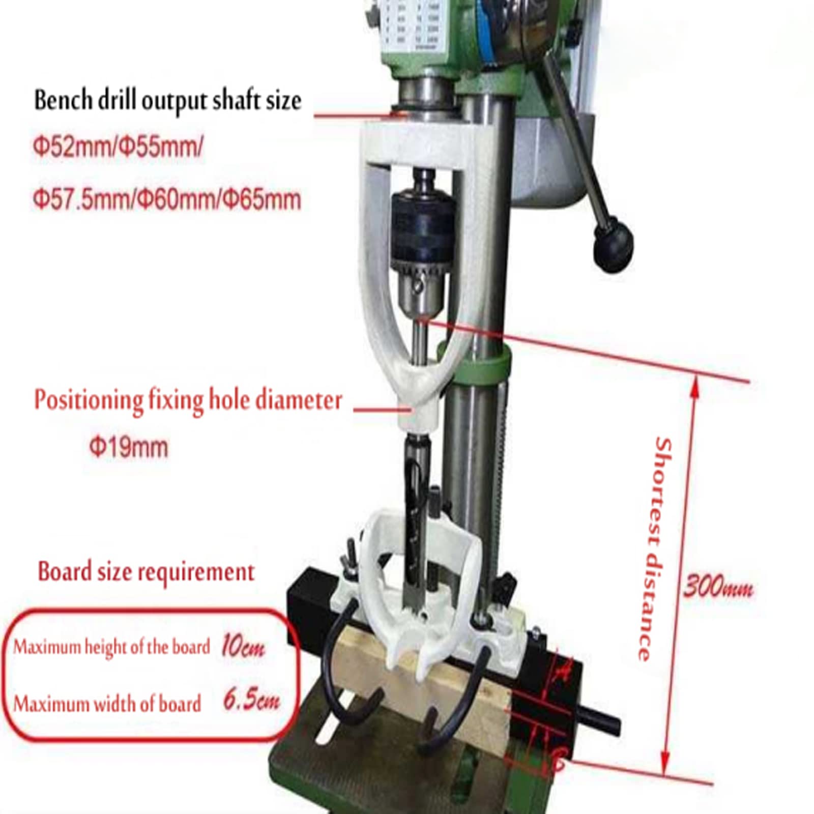 Professional Woodworking Mortising Machine - Heavy Duty Bench Mortiser with Square Hole Chisel Drilling Tool | Perfect for Cabinet Making, Furniture Joinery & DIY Wood Projects