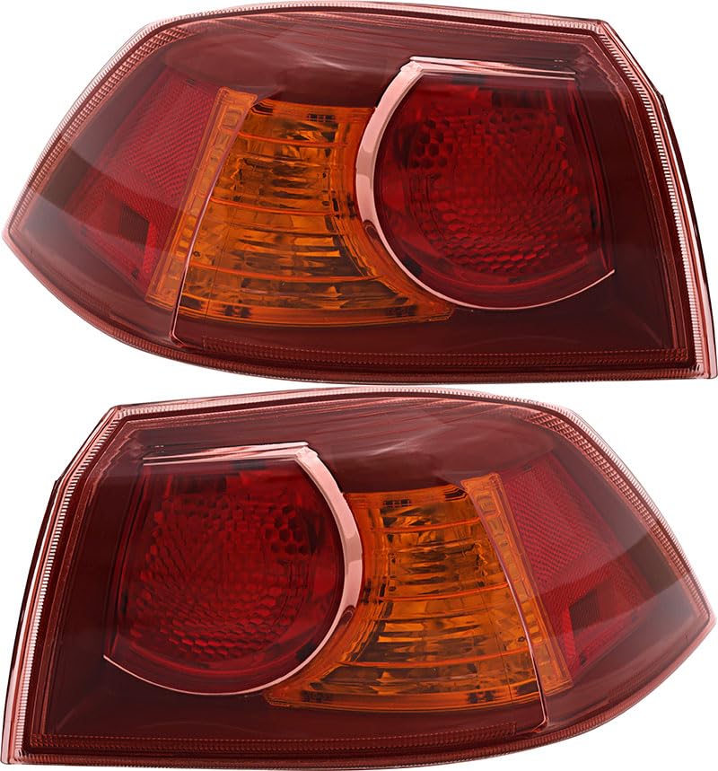 Mitsubishi Lancer Tail Lights Replacement Set - Driver & Passenger Side (2008-2009 Models) | Perfect for Night Driving & Car Restoration Projects