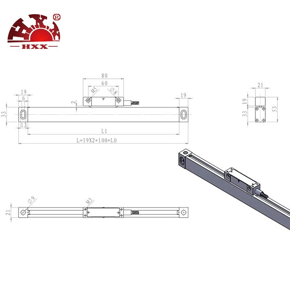 HXX High Precision Linear Scale Aluminum Strip - Industrial Magnetic Tape for CNC Machines & Measurement Tools | Durable & Accurate Positioning Solution