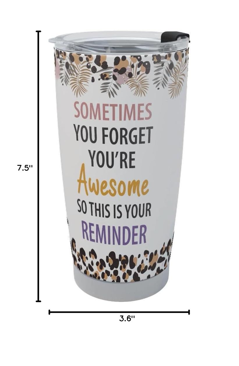 20oz Stainless Steel Tumbler - Inspirational Christmas & Birthday Gift for Women, Mom, Wife, Best Friend, Coworker | Motivational Thank You Present | Perfect for Office, Home, Travel & Daily Hydration