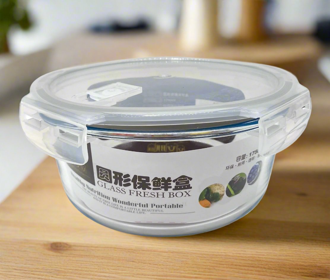 1750ML Glass Food Storage Container with Airtight Lid - Perfect for Meal Prep, Leftovers & Pantry Organization