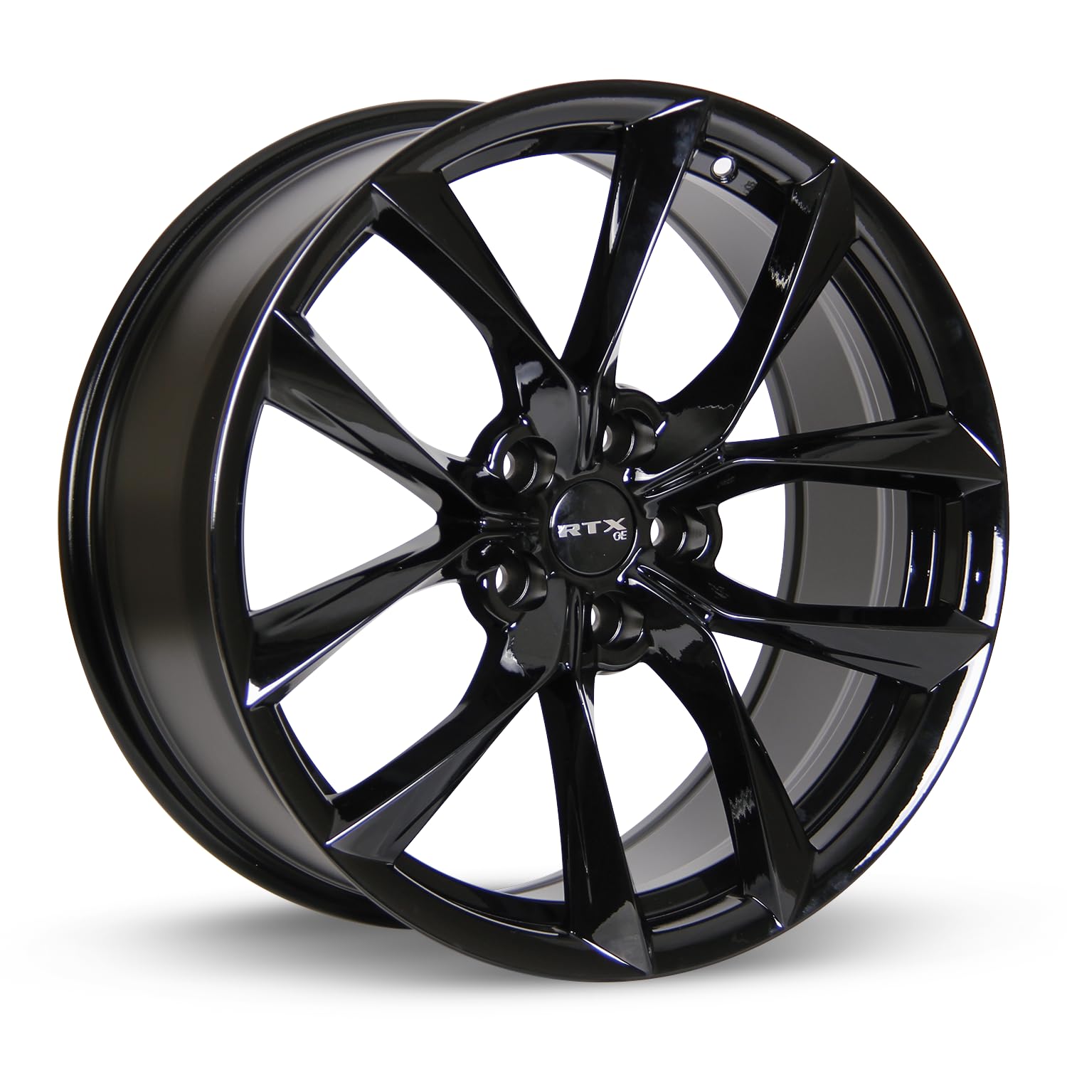 RTX SPIDER Custom Alloy Wheels 20x8.5 Gloss Black Rims - 5x120.65 Bolt Pattern, 35 Offset, 64.1mm Hub Bore - Perfect for BMW, Mercedes, Audi & Luxury SUV Upgrades
