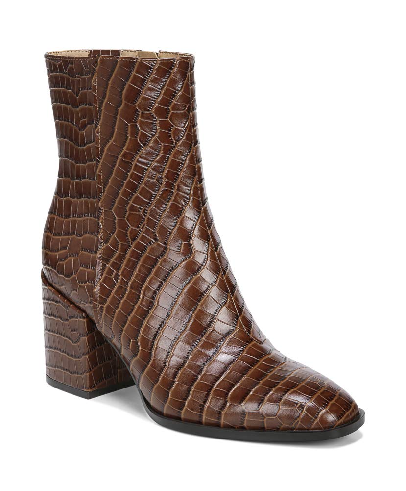 Vionic Harper Women's Ankle Boots - Comfortable Brown Leather Booties for Women Size 10 Medium | Perfect for Work, Casual Outfits & Fall Fashion