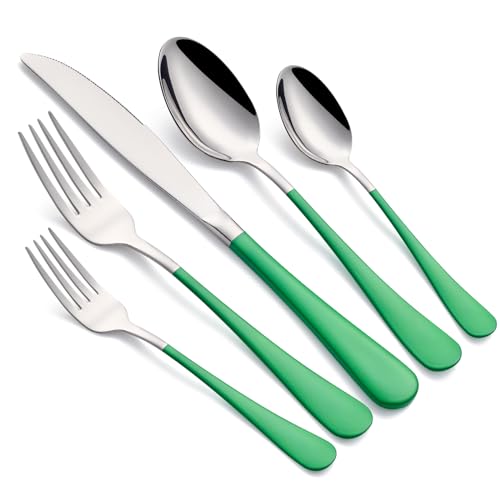 grass green and silver