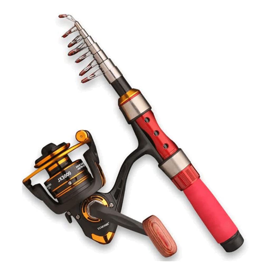 **Telescopic Fishing Rod and Reel Combo - Carbon Fiber Portable Fishing Pole with EVA Handle for Saltwater & Freshwater Fishing - Lightweight & Easy to Carry - Perfect for Travel, Camping, and Outdoor Adventures**