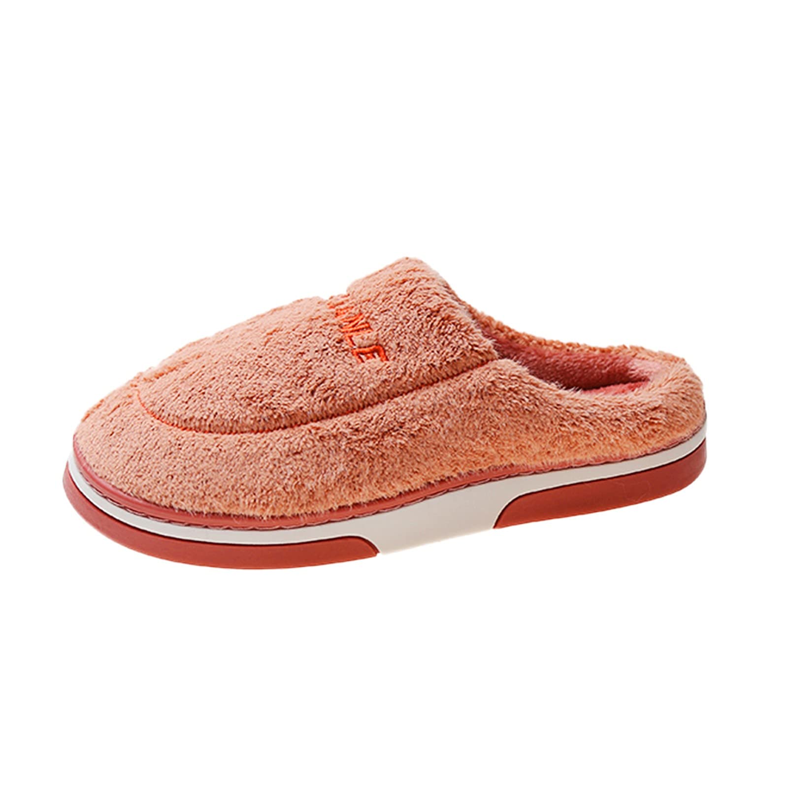 Cozy Women's Cotton Plush Slippers - Soft Warm House Shoes with Non-Slip Sole for Indoor Comfort | Perfect for Winter, Lounge Wear & Home Relaxation