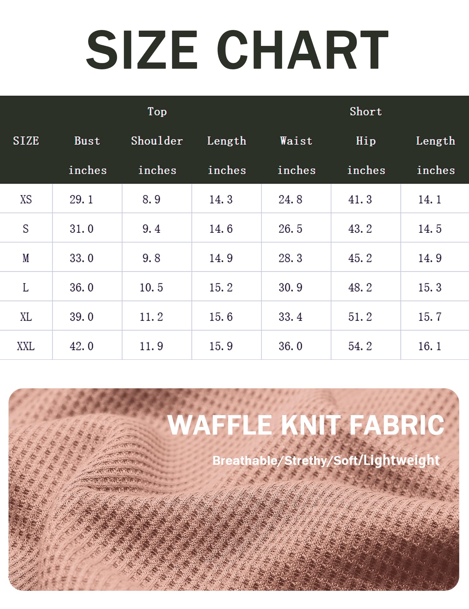 Zeagoo Women's 2-Piece Summer Lounge Set - Waffle Knit Sleeveless Crop Top & Shorts with Pocket | Casual Outfit, Yoga Wear, Home Comfort, Beach Cover-Up