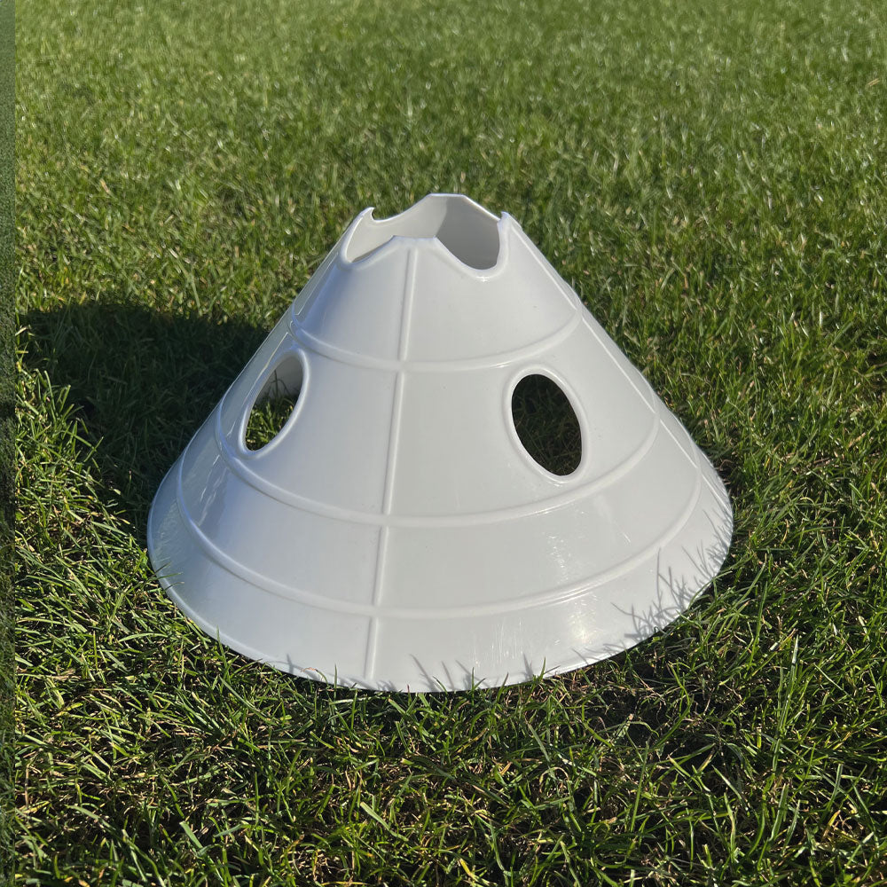 FC 6 Pro Cone White - Premium Quality Traffic Cone for Road Safety, Construction Zones & Parking Control - Durable PVC Material for Indoor/Outdoor Use