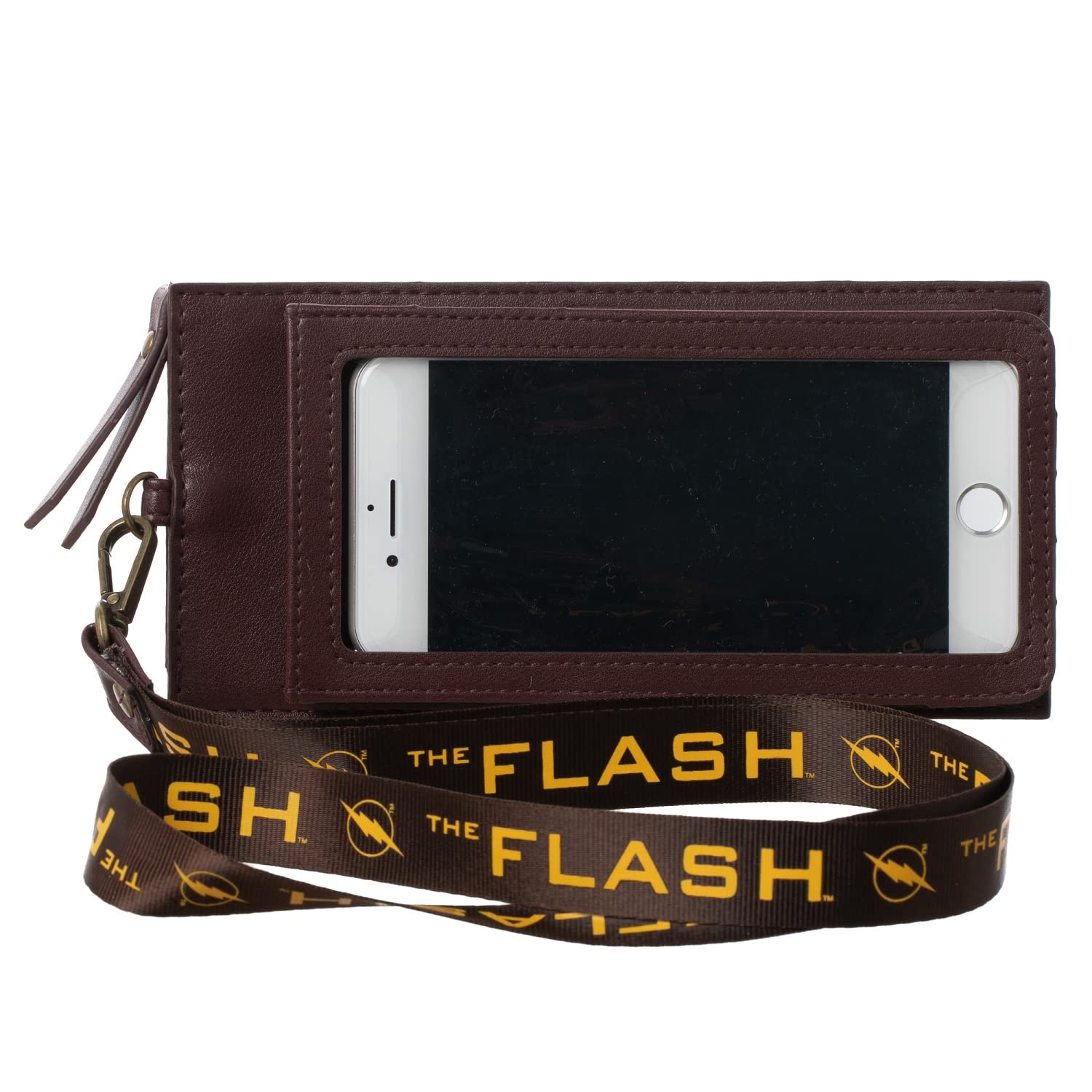 DC Comics Flash Superhero Lanyard & Phone Case Set - Perfect for Comic Conventions, School ID Badges & Superhero Fans