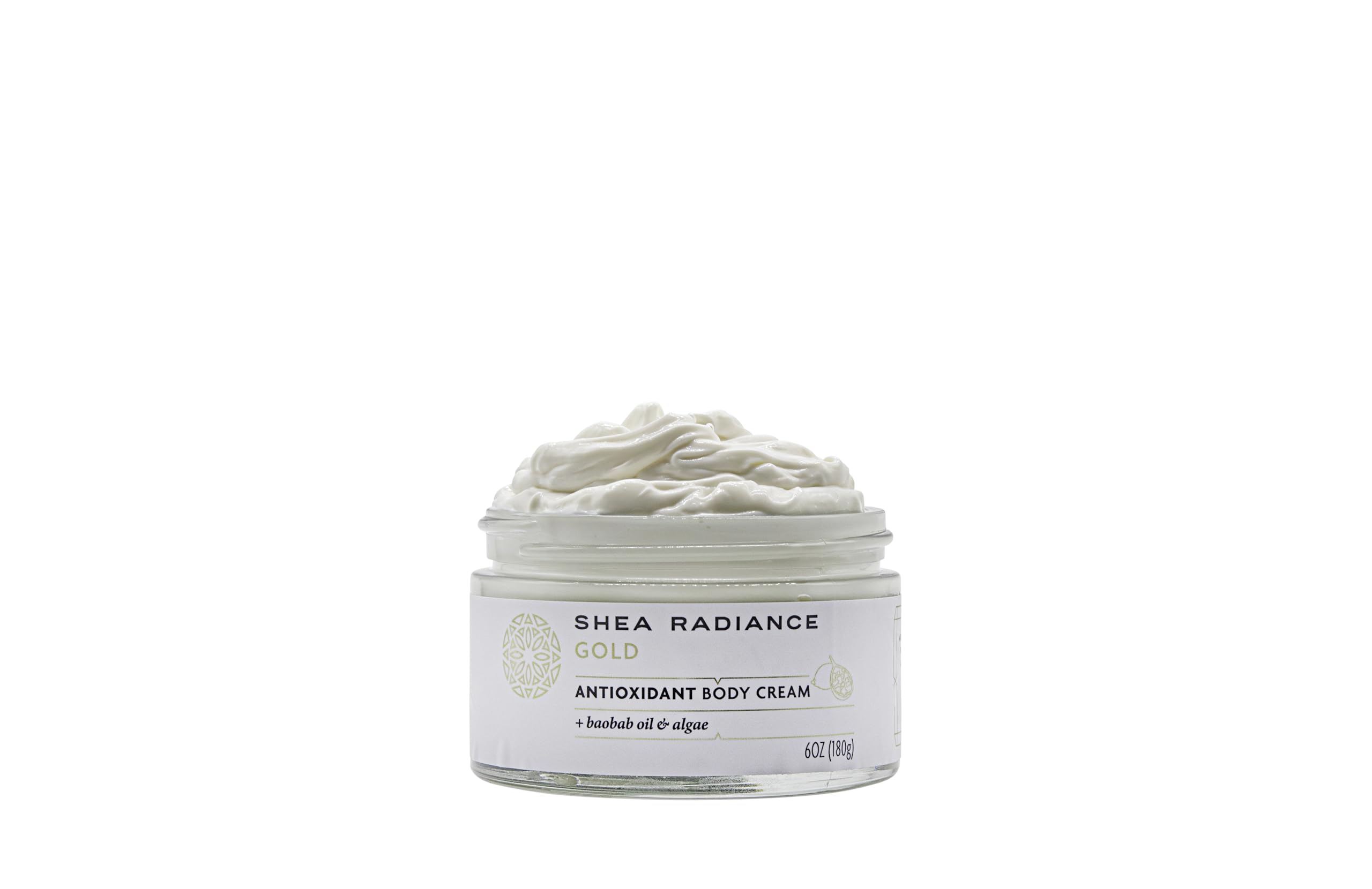 Shea Radiance Classic Scent Baobab - Unrefined Shea Butter Antioxidant Cream & Body Lotion for Dry, Sensitive & All Skin Types | Collagen Boosting Hydration | 6oz | Perfect for Daily Moisturizing, Night Care & Skin Repair